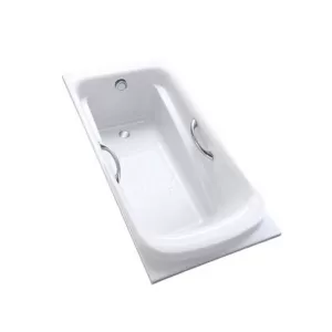 Bồn tắm xây TOTO PPY1560HPE#P 1m5 men ngọc trai có tay vịn