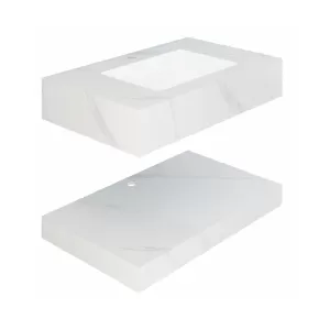 Chậu lavabo âm bàn Viglacera UA2-9GP01 men Nano nung