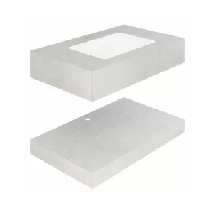 Chậu lavabo âm bàn Viglacera UA3-9GP01 men Nano nung