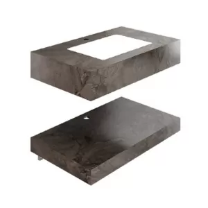 Chậu lavabo âm bàn Viglacera US10-9GP03 men Nano nung
