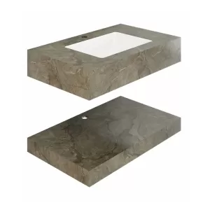 Chậu lavabo âm bàn Viglacera US10-9GP05 men Nano nung