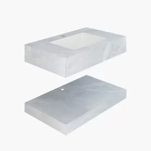 Chậu lavabo âm bàn Viglacera US8-9GP01 men Nano nung