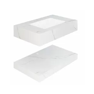Chậu lavabo âm bàn Viglacera VA1-9GP01 men Nano nung