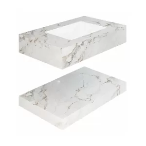 Chậu lavabo âm bàn Viglacera VA6-9GP01 men Nano nung