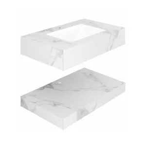 Chậu lavabo âm bàn Viglacera VI15-9GP01 men Nano nung