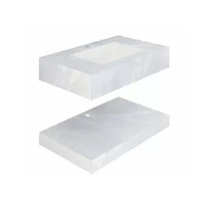 Chậu lavabo âm bàn Viglacera VI9-9GP01 men Nano nung