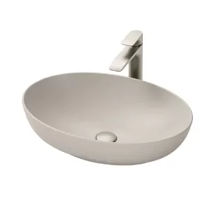 Chậu lavabo đặt bàn TOTO LT1705 màu be mờ cao cấp