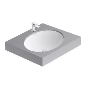 Chậu lavabo âm bàn Viglacera CA2 men Nano nung
