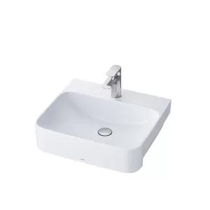 Chậu lavabo bán âm bàn TOTO L1315C men CeFiONtect