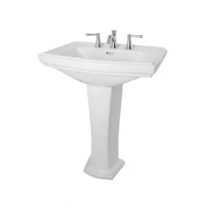 Chậu lavabo treo tường TOTO LW780J chân dài men CeFiONtect