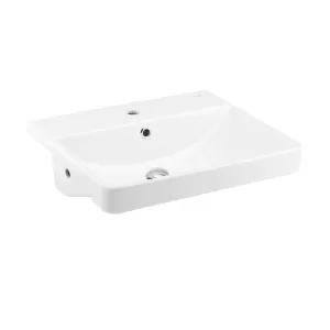 Chậu lavabo bán âm bàn COTTO C022607 dòng Simply Modish