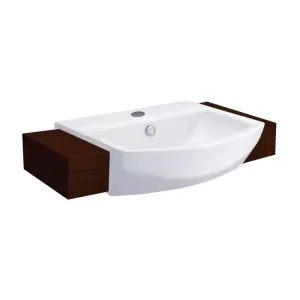 Chậu lavabo bán âm bàn COTTO C02427 dòng Tetragon