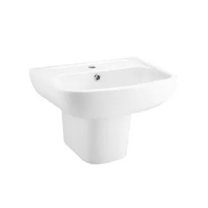 Chậu lavabo treo tường COTTO C0141/C4241 chân lửng chính hãng