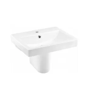 Chậu lavabo treo tường COTTO C0156/C420 chân lửng dòng Viva