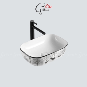 Chậu lavabo đặt bàn GAMA GMLB112 chính hãng