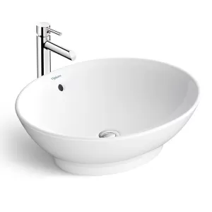 Chậu lavabo đặt bàn Viglacera BS415 men Nano nung