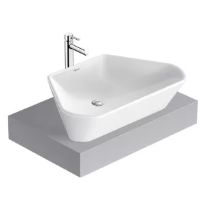 Chậu lavabo đặt bàn Viglacera CD16 men Nano nung