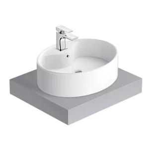 Chậu lavabo đặt bàn Viglacera CD19 men Nano nung