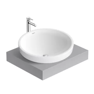 Chậu lavabo đặt bàn Viglacera CD6 men Nano nung