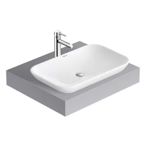 Chậu lavabo đặt bàn Viglacera V28 men Nano nung