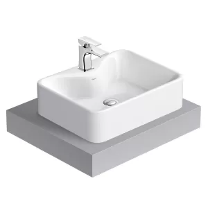 Chậu lavabo đặt bàn Viglacera V72-CHAUDATBAN men Nano nung