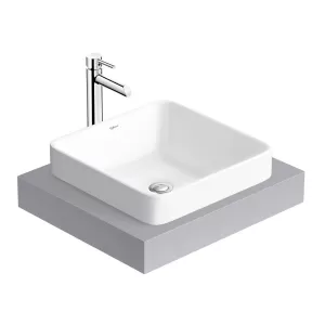 Chậu lavabo dương vành Viglacera CD20 men Nano nung