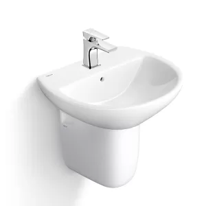 Chậu lavabo treo tường Viglacera V36-CHAU men Nano nung