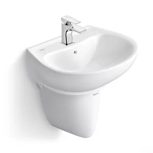 Chậu lavabo treo tường Viglacera V39-CHAU men Nano nung