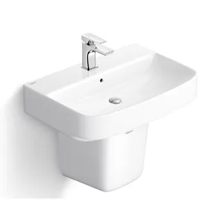 Chậu lavabo treo tường Viglacera V58-CHAU men Nano nung