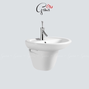 Chậu lavabo treo tường GAMA GMLB320 chính hãng