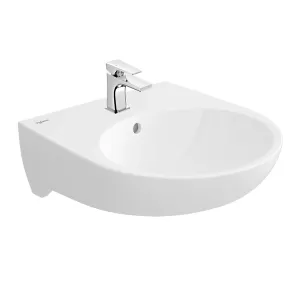 Chậu lavabo treo tường Viglacera V511 men Nano nung