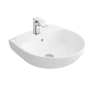 Chậu lavabo treo tường Viglacera V523 men Nano nung