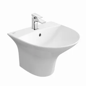 Chậu lavabo treo tường Viglacera V63-CHAU men Nano nung