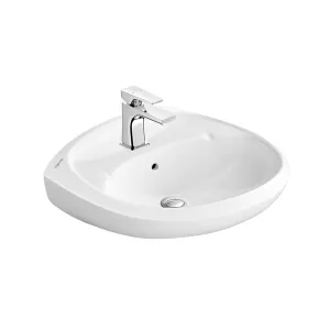Chậu lavabo treo tường Viglacera VTL3 men Nano nung