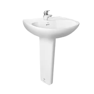 Chậu lavabo treo tường TOTO LPT239CR chân dài men CeFiONtect
