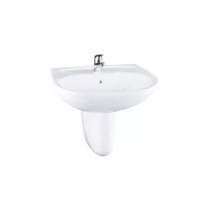 Chậu lavabo treo tường TOTO LHT236CS chân lửng men CeFiONtect