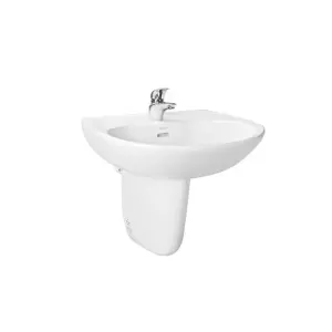 Chậu lavabo treo tường TOTO LHT239CR chân lửng men CeFiONtect