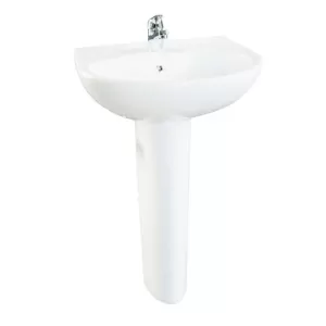 Chậu lavabo treo tường TOTO LPT236CS chân dài men CeFiONtect