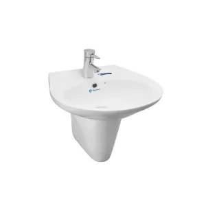 Chậu lavabo treo tường Thiên Thanh LT04 chân lửng chính hãng