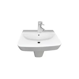 Chậu lavabo treo tường Thiên Thanh LV02 chân lửng chính hãng