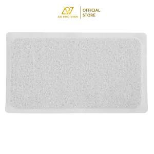 Thảm Tắm PVC 40x70 Nhựa Sợi Bún Viền Trắng Thấm Hút Nước Chống Trượt Nhà Tắm APV-11S02