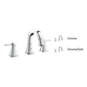 Vòi lavabo 3 lỗ GROHE 20417000 dòng Grandera