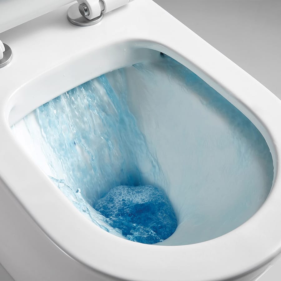 Các dòng bàn cầu hai khối hiện đại được cải tiến hệ thống xả mạnh mẽ, đảm bảo hiệu suất xả sạch ổn định trong khi vẫn tối ưu hóa lượng nước tiêu thụ.