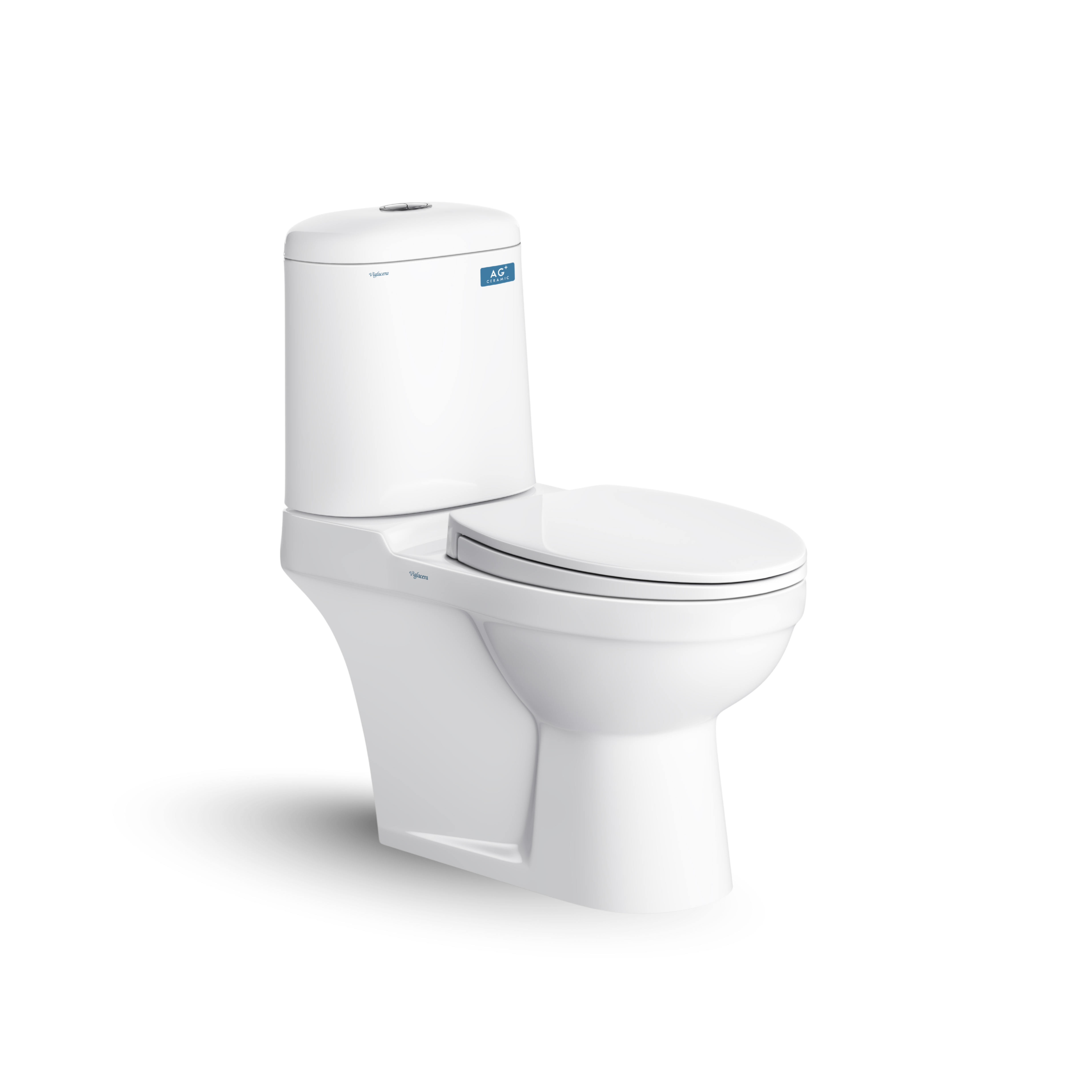 Bàn cầu hai khối Viglacera VI107 sở hữu thiết kế nhỏ gọn, hiện đại và tối ưu chi phí cho gia đình