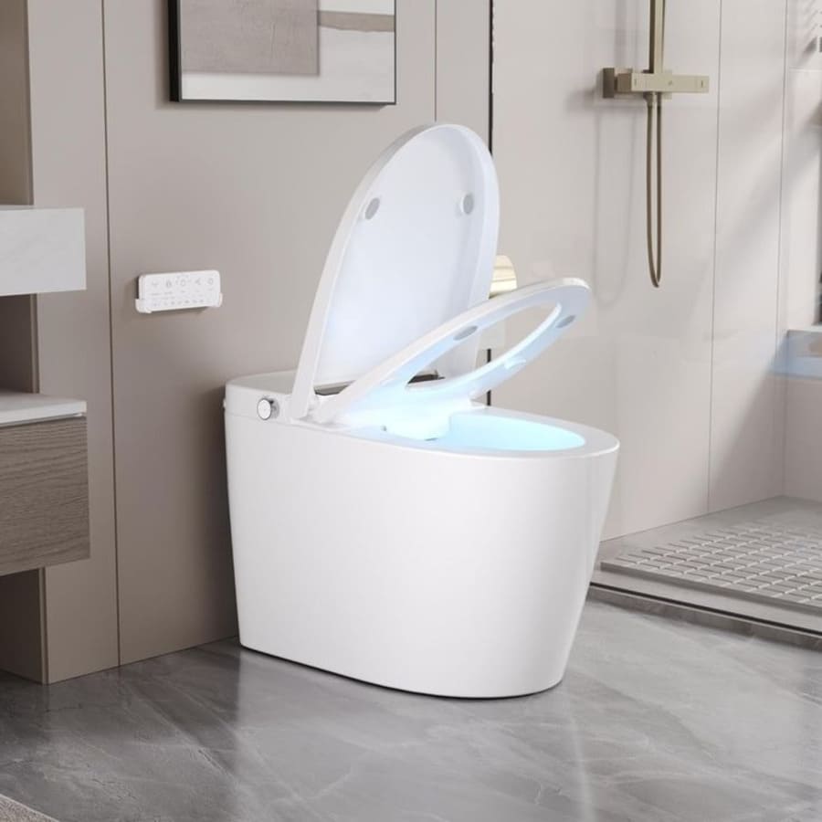 Bàn cầu thông minh INAX kết hợp hoàn hảo giữa công nghệ vệ sinh tiên tiến Nhật Bản và phong cách thiết kế hiện đại, sang trọng cho phòng tắm.