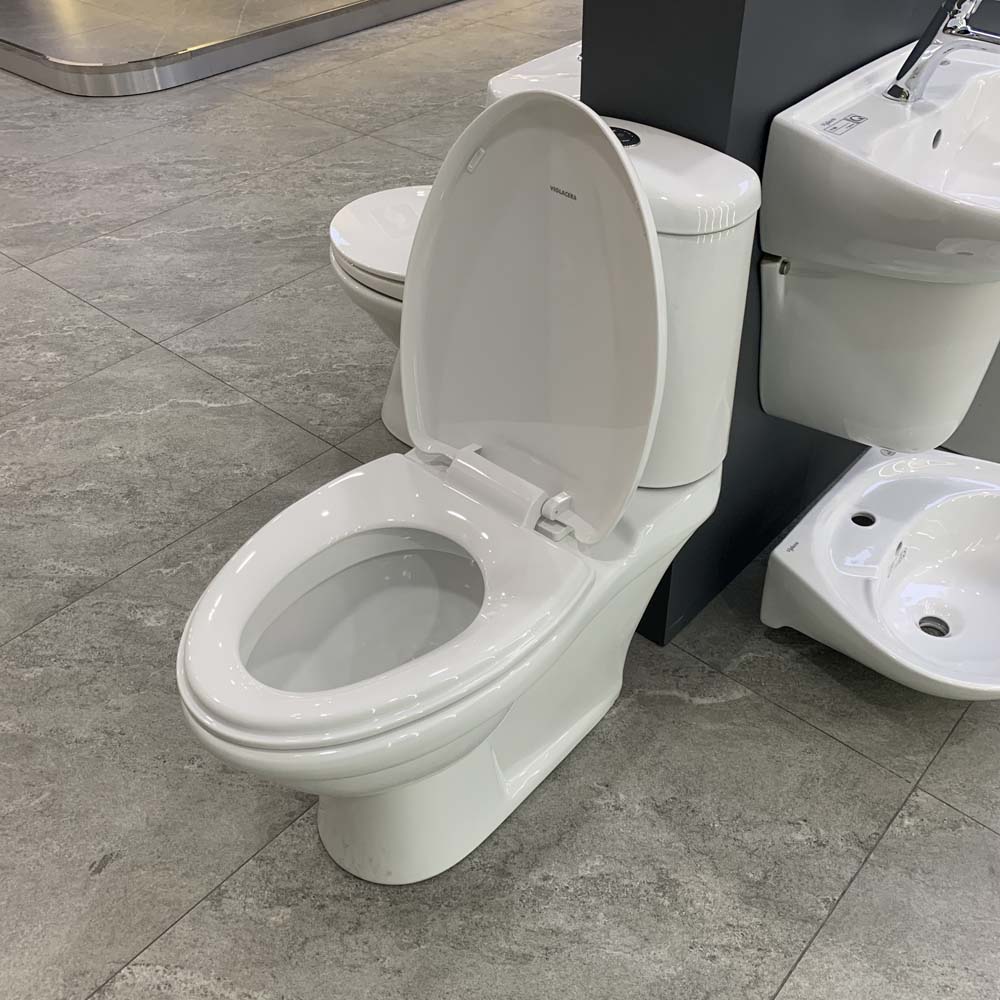 Cấu tạo hai khối tách rời giúp Viglacera VI107 dễ dàng tháo lắp và tối ưu cho không gian hẹp