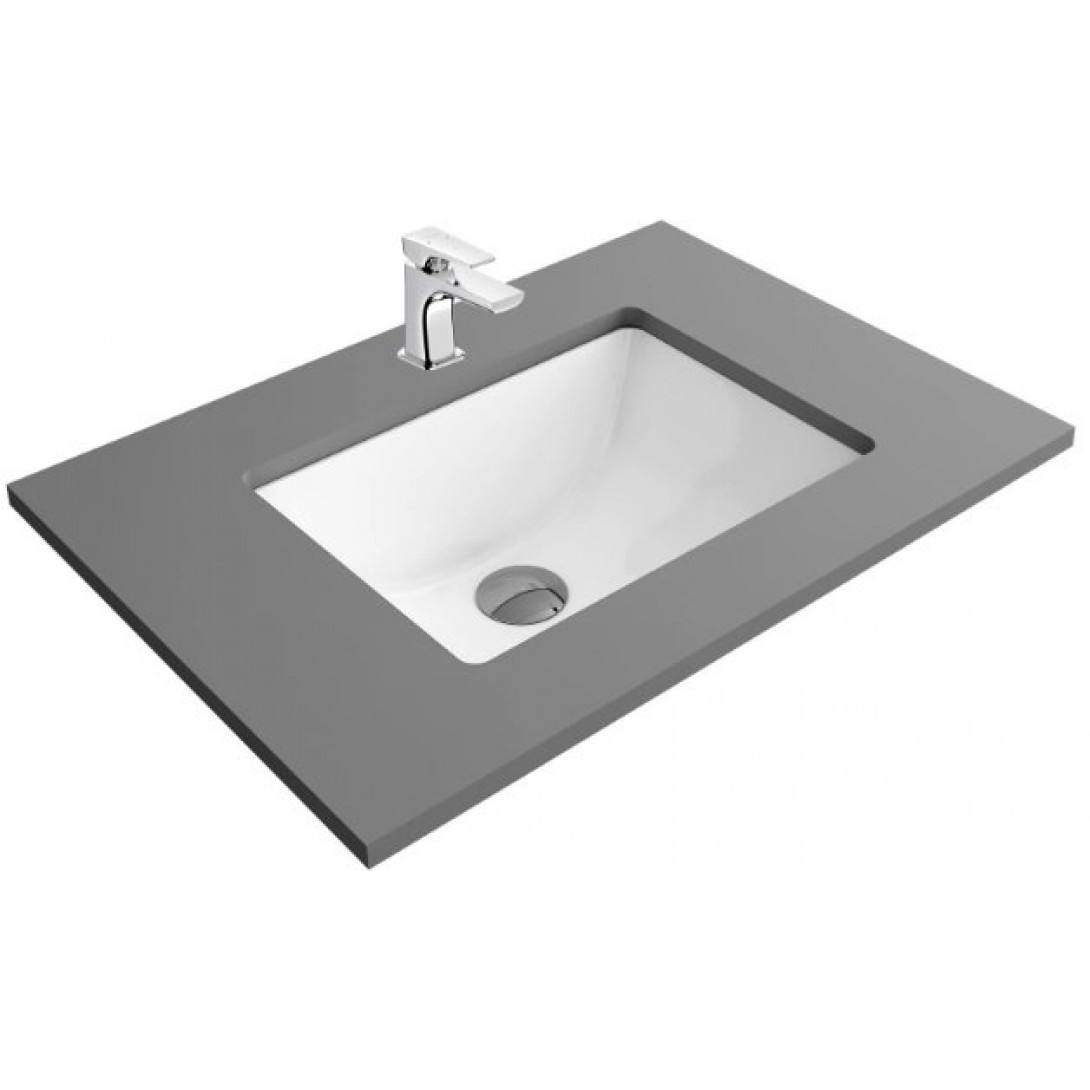 Thiết kế giấu vành độc đáo của chậu âm bàn giúp giải phóng diện tích bề mặt, tối ưu thẩm mỹ và mở ra xu hướng kiến trúc phòng tắm sang trọng.
