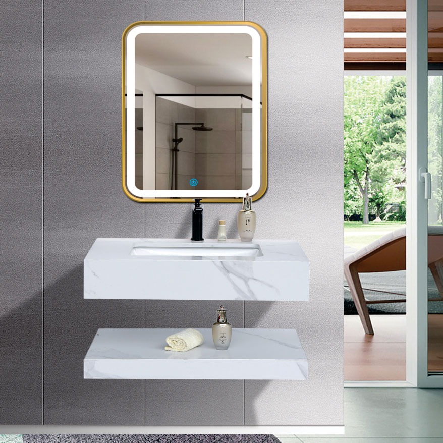 Sự hiện diện của chậu bàn đá hai tầng không chỉ là tiện ích mà còn là mảnh ghép nghệ thuật hoàn hảo, giúp tôn lên vẻ đẹp thẩm mỹ sang trọng và đẳng cấp cho tổng thể phòng tắm.