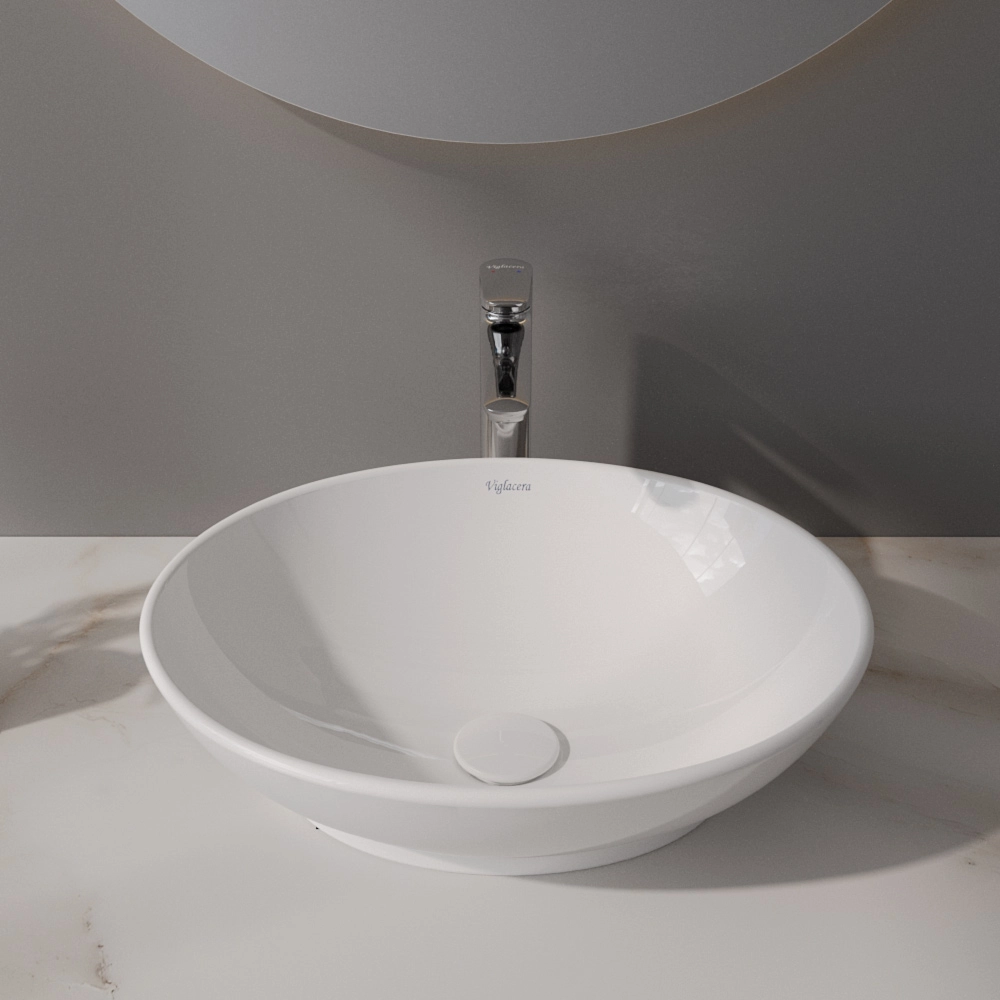 Chậu lavabo dương bàn Viglacera BS415 sở hữu thiết kế tinh tế, mang lại vẻ đẹp hiện đại và đẳng cấp cho không gian phòng tắm