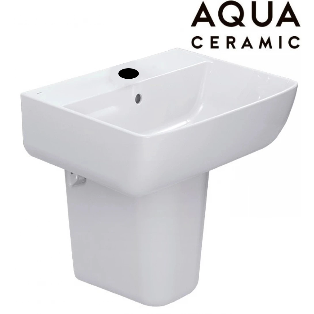 Chậu treo tường Inax ứng dụng công nghệ men Aqua Ceramic giúp đánh bay vết ố vàng, giữ bề mặt sứ luôn trắng sáng suốt 100 năm.